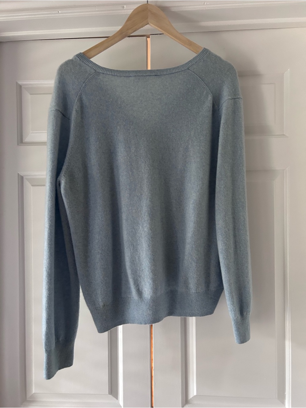 Everlane The Cashmere Cardigan Light Blue XL - Picture 7 of 8
